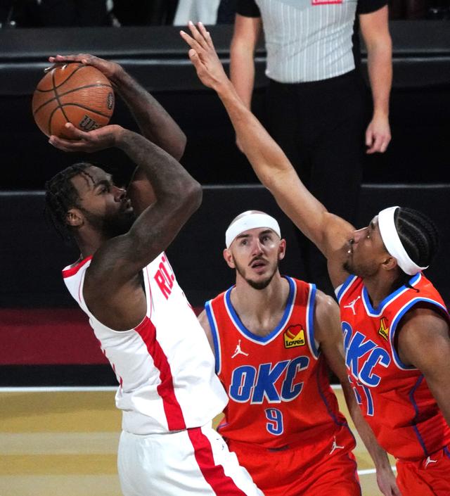 （体育）篮球——NBA杯赛：雷霆胜火箭-2.jpg