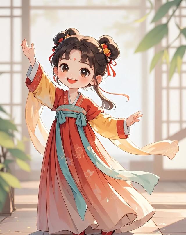 头条：天真烂漫，为这古风画卷增添了一抹活泼的色彩-3.jpg