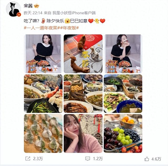 明星家年夜饭总结：有人简单有人丰盛，但还是吴奇隆家最有特色-1.jpg