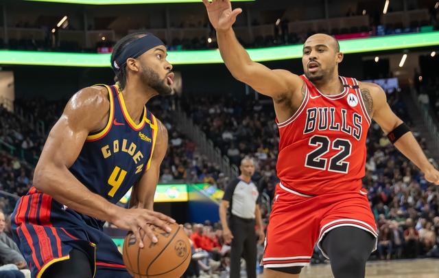 （体育）篮球——NBA常规赛：勇士胜公牛-3.jpg
