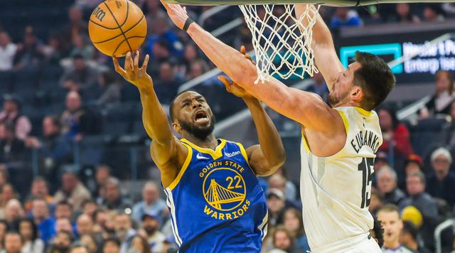（体育）篮球——NBA常规赛：勇士胜爵士-4.jpg