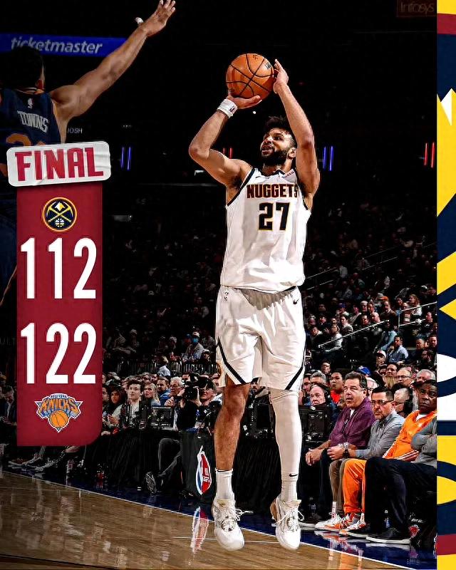 NBA常规赛，掘金不敌尼克斯，布伦森30分15助攻，约基奇状态不佳-1.jpg